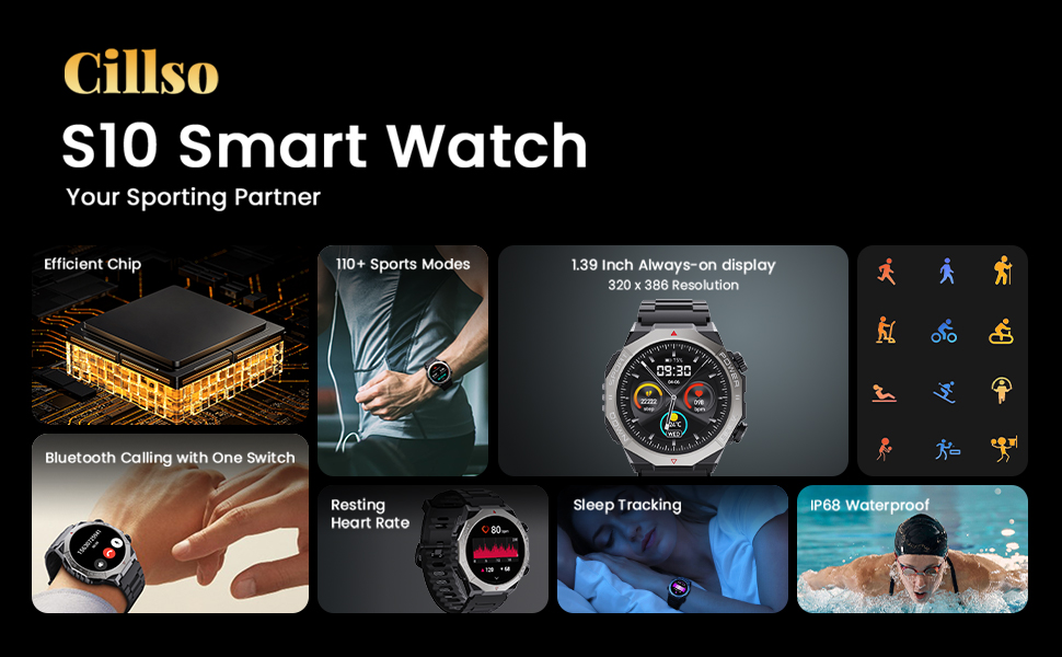 Smart Watch for Men Women