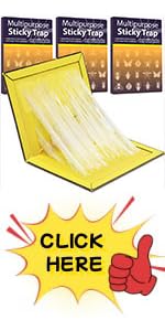 Vesmiga Sticky Pad Traps - 3 Pack Pest Sticky Boards Extra Strong Multi-Use Boards Sticky Catcher...