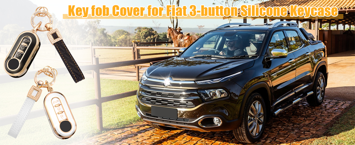 Car Key Fob Cover Fit for Fiat