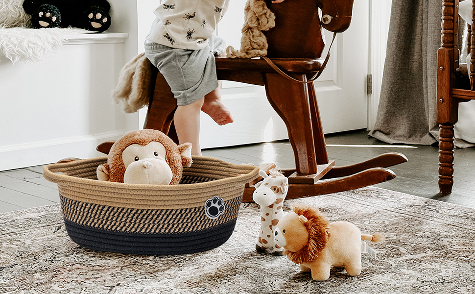 Laundry Basket, Baby Laundry Hamper for Toys