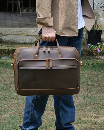 TIDING Men's Shoulder Bags, Genuine Leather Crossbody Pack Casual Satchel Side Bag Small Handbags...