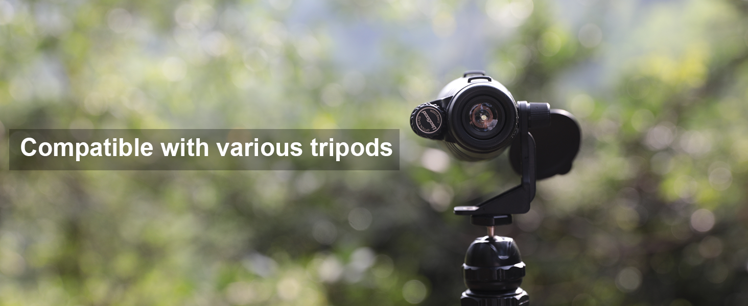 Compatible with various tripods