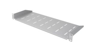 Stalflex Server Rack Shelf Eco 19 inch 1U 200mm - Server Rack Made of Steel - Universal Vented Rack Mount Cantilever Tray - compatible with Rack Network Cabinet and Rack Rails