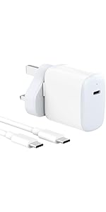 30W USB C Charger Compatible for MacBook air 13 12 inch, iPad Pro 13, 12.9, 11 inch 2024 2023 202...