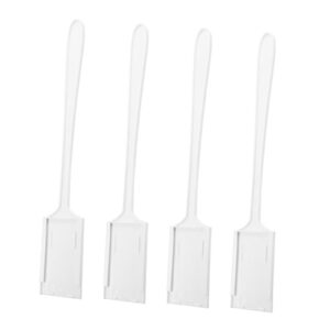 PartyKindom 4pcs Parking Cards Holder Stick Car Card Toll Stick Car Payment Card Toll Stick Parking Card Reacher Telescopic Rod Card Holder Garage Stop Sign Parking Aid Plastic White