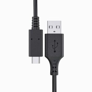 Replacement USB Charging Cable USB-C Charger Cord Compatible for Sony WH/WF-1000XM5 WH/WF-1000XM4 WH/WF-1000XM3 WH-XB910N WH-H910N WH-CH510 CH520 CH710N CH720N Wireless Headphones (100CM/Black)