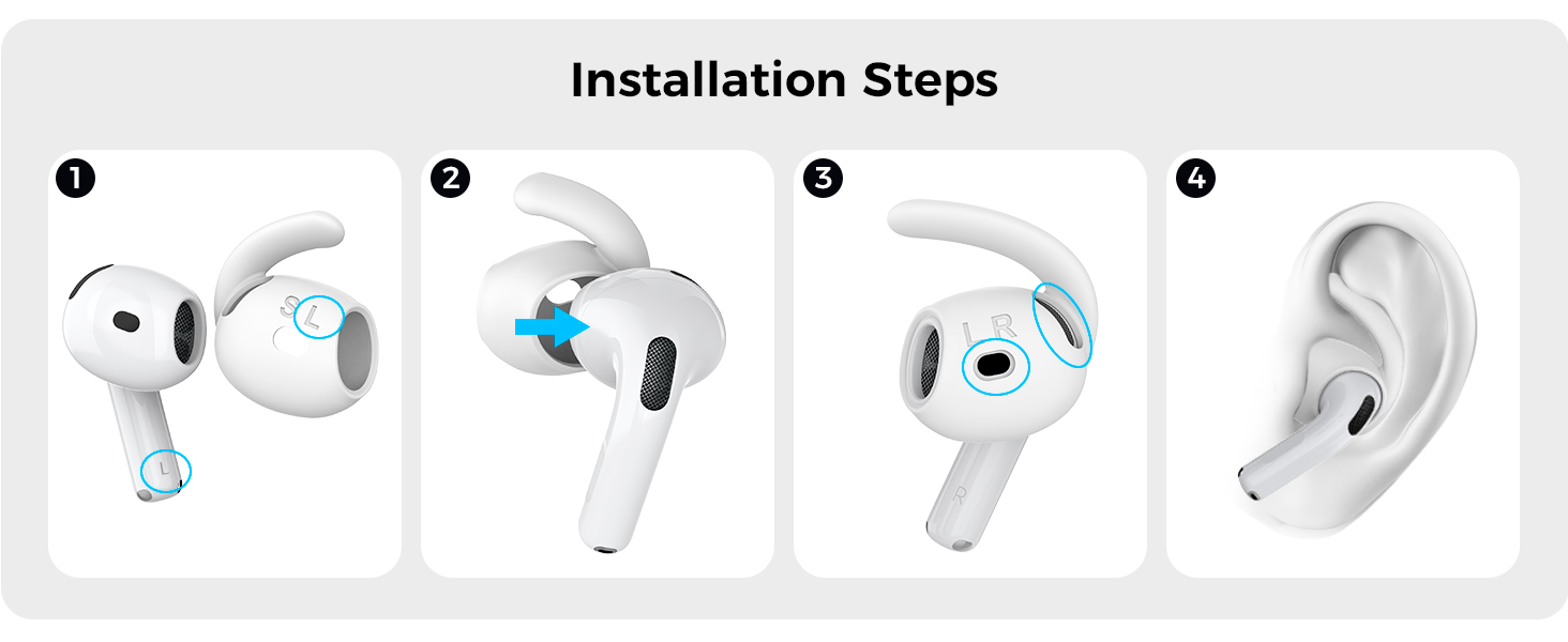 AhaStyle Clear Airpods 4 Case Cover Soft TPU Protective Covers Skin Apple AirPods 4th Generation