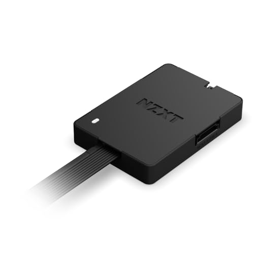 NZXT Control Hub - AC-CRFR1-B1 - Digital RGB Lighting and PWM Fan Speed Controller - Control Up to 5 x PWM Fans or 4 x NZXT Single - Frame Fans - Powered by NZXT CAM Software
