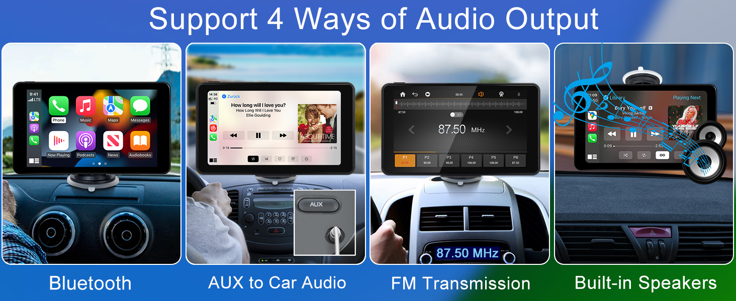 7 inch touch screen with bluetooth
