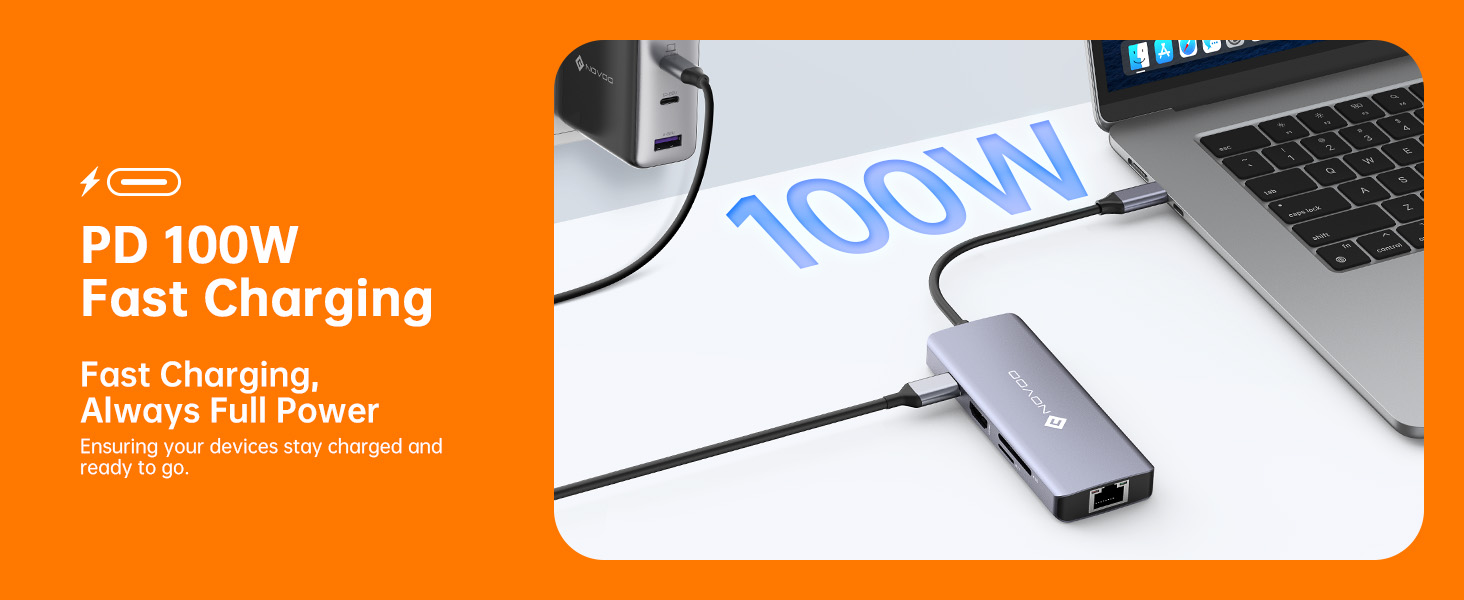 usb c hub, usb c dock, 8 in 1, docking station, 4k@60Hz HDMI, USB 3.0, muiltiport adapter