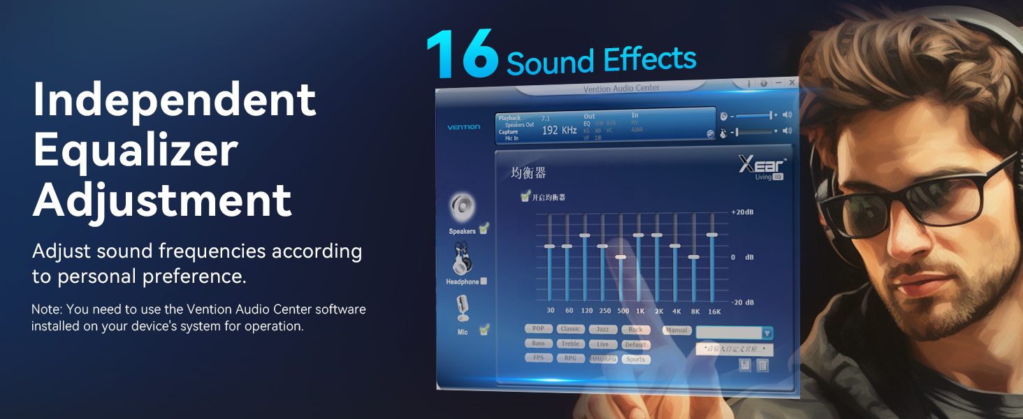 7.1 Gaming DAC External USB Sound Card