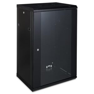 Platinum Enclosures 18u 450mm Deep Wall Mounted Data Cabinet 19 Inch Storage Rack for Home Office