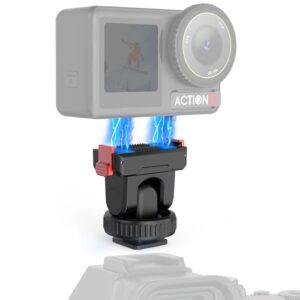 HAFOKO Osmo Action Camera Cold Shoe Adapter Compatible for DJI Osmo Action 5 Pro/4/3