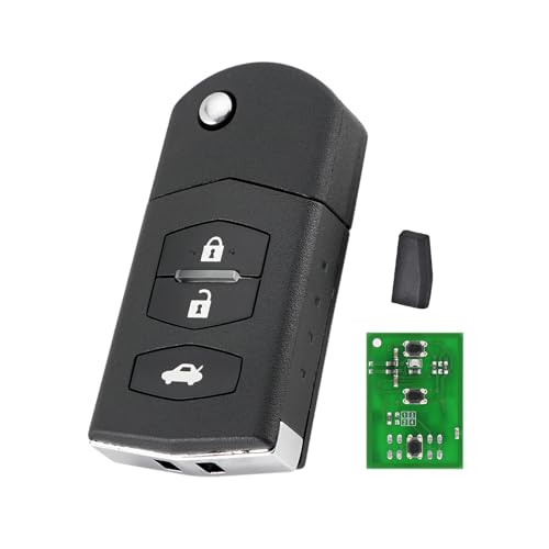 3 Buttons Car Key Fob Remote Fob For Mazda 2 3 5 6 CX-7 MX-5 Mazda Key 433MHZ 80bit 63chip / 83chip SKE126-01 CC51-67-5RYC