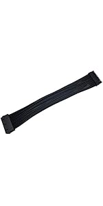 ZLKSKER 24 Pin Motherboard Power Supply Sleeved Cable (12Inch, 18AWG), ATX PSU Extension Wire, 24...