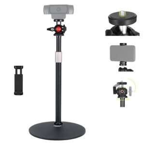 OTREST Webcam Stand for Desk w/Phone Mount