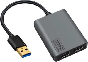 NCGGY USB 3.0 to Dual HDMI Adapter