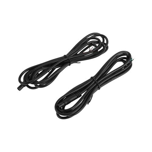 HEROFFIX for Monitor and Backup Reverse Rear View Parking Camera Video Cable Extension Backup Camera 4Pin Male Video Cable 1.8m/5.91ft Black Plastic