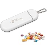 Pill Organiser, Aluminium Alloy Pill Box 7 Day 1 Times a Day, Waterproof Tablet, Medication Organ...