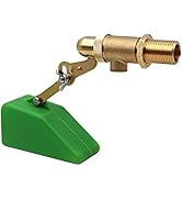 Stainless Steel Automatic Waterer Bowl with Brass Valve Float and Drain Plug, Water Trough for Li...