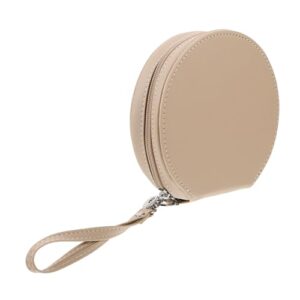 OUNONA Car CD Package CD Storage CD Holder Disc Bag CD Pouch Dvd Case for Car Dvd Case Holder Organizer Dvd Holder CD Carrying Case Dvd Storage Case CD Container Pu Leather Beige