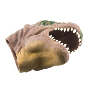 KICHOUSE 1PC Realistic Tyrannosaurus Dinosaur Hand Puppet Toy for and Adults Funny Cosplay Puppet Interactive Plush Dinosaur Hand Puppet Brown Colo