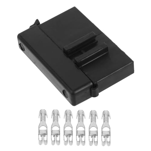 Gatuida Fuse Box Fused Distribution Block Marine Fuse Panel Fuse Holder Fuse Block 30a Distribution Block 30a Fuse Panel Fuse Organizer Battery Terminal Distribution Block Black Plastic