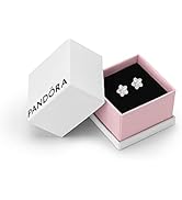 Pandora Moments Women's Sterling Silver Sparkling Asymmetrical Stars Stud Earrings, With Gift Box