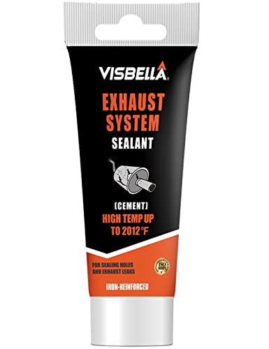 Visbella 75 g Exhaust Repair Paste Exhaust Sealant Heat Resistant Exhaust Paste High Gas Tightness Exhaust Assembly Paste Exhaust System Repair Kit for Car Muffler
