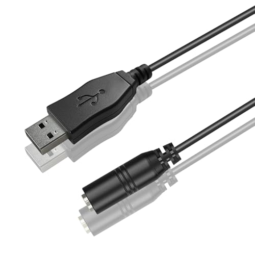 Xintronics USB to 3.5mm Jack Audio Adapter 3 Feet
