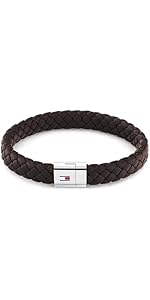Tommy Hilfiger Jewelry Men's Leather Bracelet Brown - 2790330