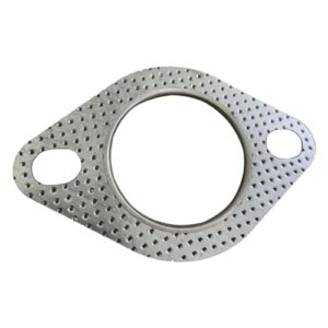 Exhaust Pipe Gasket | Replacement Exhaust Flange Gasket Sealing Pad | High Temperature Graphite 2-Bolt Interface Gasket for Exhaust Pipes Down Pipe