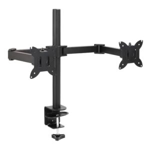 Amazon Basics Adjustable Dual Computer Monitor Arm Mount