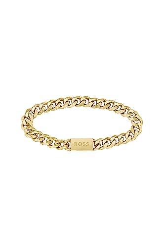 BOSS Jewelry Men's CHAIN FOR HIM Collection Chain Bracelet Yellow gold - 1580403M