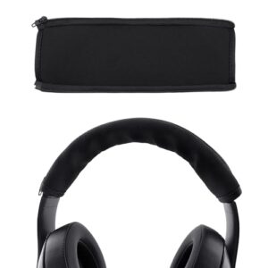 Desenda Headphone Headband Cover Headphones Replacement Band Headband Protector with Zipper compatible with Sony Razer Kraken Pro (Black)