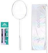 KUMPOO Badminton Racket Professional, Carbon Fiber Badminton Racket Set with Grip&Bag, Pro Badmin...