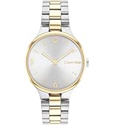Calvin Klein Analogue Multifunction Quartz Watch for Women Shape Collection with Stainless Steel ...
