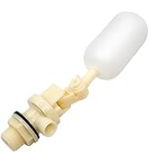 MasXirch 1/2 Inch Float Ball Valve with Adjustable Arm, 1 Piece Toilet Float Valve Automatic Fill...