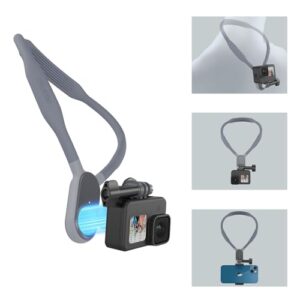 iEago RC Pocket 3 Neck Mount Magnetic Neck Mount Selfie Holder Quick Release Flexible Vlog/POV Neck Holder for Insta360 X4/X3