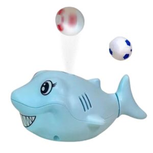 Nybhyjka Air Blowing Ball Toy For Kids Cute Shark Children's Sensory Game Ball Blower With 2 Balls