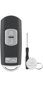 3 Buttons For Car Key Case Shell For Mazda 3 5 6 CX-3 CX-5 CX-7 CX-9 CX-5 Tourer MX-5 Key Fob wit...