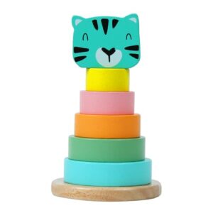 Little Frog Toys Wooden Cat Stacking Toy