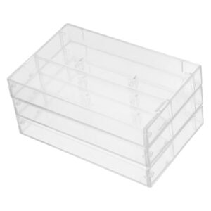 Angoily 1set Tape Cassette Tape Magnetic Tape Plastic Cassette Case Cassette Storage Case Recording Cassette Organizer Cassette Holder Empty Cassette Case Abs Transparent 3pcs