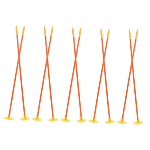 BELLIFFY 10pcs Replacement Suction Cup Arrows for Bow Spare Toy Arrows for Archery Practice Safe and Fun Playtime Accessory