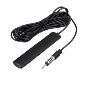 Bohaner Dab Car Aerial Car Antenna with 5M 16.4ft Extension Cable Car FM Radio Aerial Hidden Windshield Paste DIN Adapter Car Radio Stereo Receive