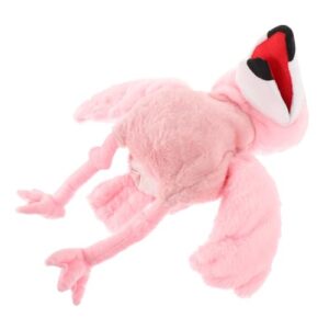 HOOTNEE Plush Flamingo Hand Puppet for Storytelling Soft Flamingo Plush for Interactive Play and Imaginative Storytelling Ideal for and Early Learning Activities