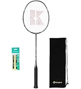 KUMPOO Professional Badminton Racket, Lightweight Badminton Racket, High Tension String Full Carb...