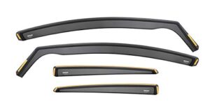 ISPEED Wind Deflectors For Mazda 3 mk3 2014-2018 5 Door Hatchback 4pc - Keep Your Car Ventilated In Rain - Reduce Wind Turbulence - Tinted In-Channel Type