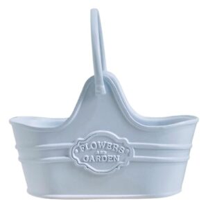 jopiuieo Doll House Planter Box | Dried Flowers Pot - Alloy Flower Pot Flower Succulent Pot Doll House Metal Flower Bucket Exquisite For Balcony Living Room