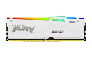 Kingston FURY Beast White RGB EXPO 32GB (2x16GB) 6000MT/s DDR5 CL36 DIMM Desktop Gaming Memory Kit of 2 - KF560C36BWE2AK2-32